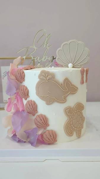 Création d'un cake design pour un baby shower à Vaux le Pénil (77)