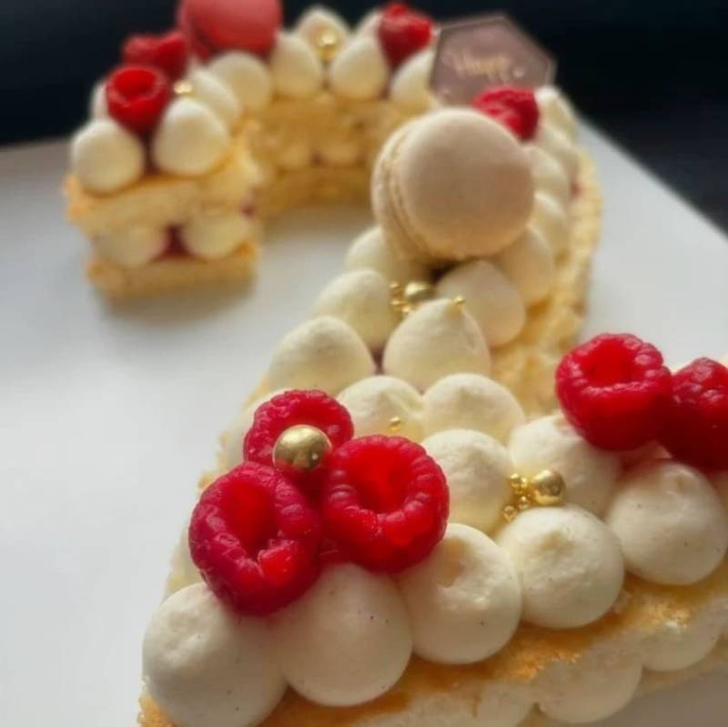 Création d'un Number Cake à la framboise à Fontenailles (77)